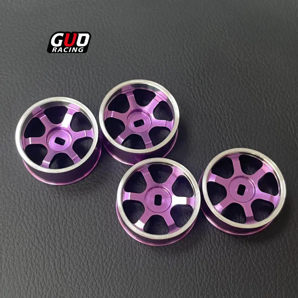 TG AWD Mosquito Car Wheel Hub 22mmTE37 Classic Simulation Banner High Precision Wheel Hub Metal 1/24 Drift Car