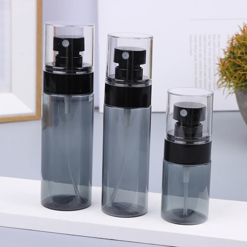 1Pc 30ml 60ml 80ml 100ml 120ml Spray Bottle With Clear Cover Fine Mist Sub-bottling Travel Portable Small Cosmetic Bottle