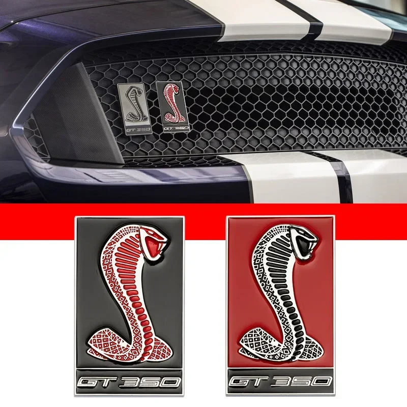 Metal Car Body Emblem Rear Trunk Badge Sticker for Ford GT350 Mustang Taurus Explorer Fiesta Focus Mondeo F150 Kuga Ranger