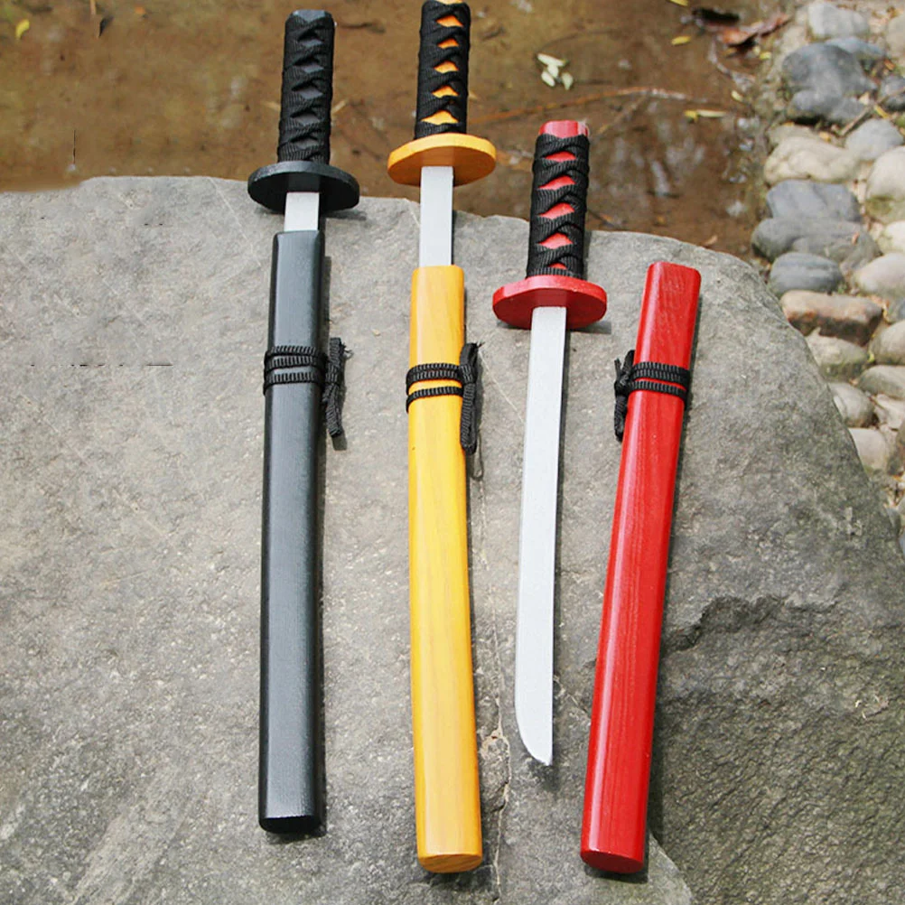 Cosplay Plastic Swords Small Gathering Plaything Wood Halloween Party Katana Japanese