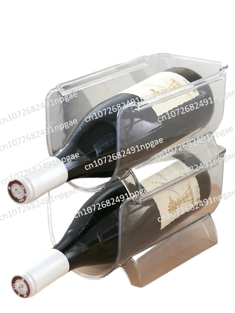 

Storage Wine Rack, Refrigerator Beer Beverage Cans Red Wine Wine Rack Can Be Stacked Alcohol Storage Rack