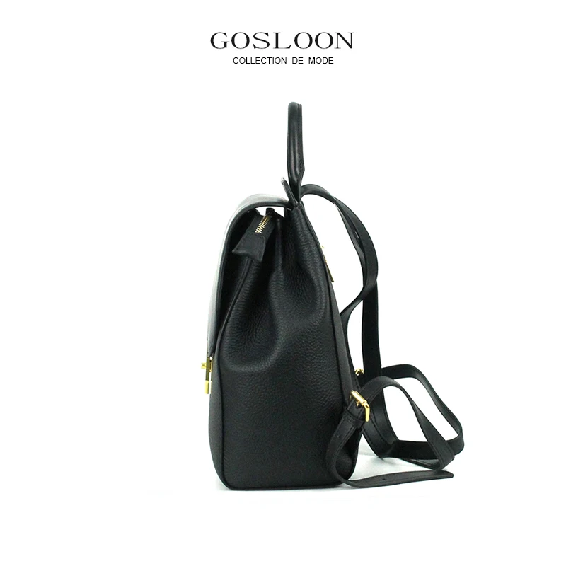 GOSLOON-Luxury Brand Handbags Women\'s High Quality New Travel Casual Retro Ladies Backpack Handbags Leather Bags GOSLOON-H40