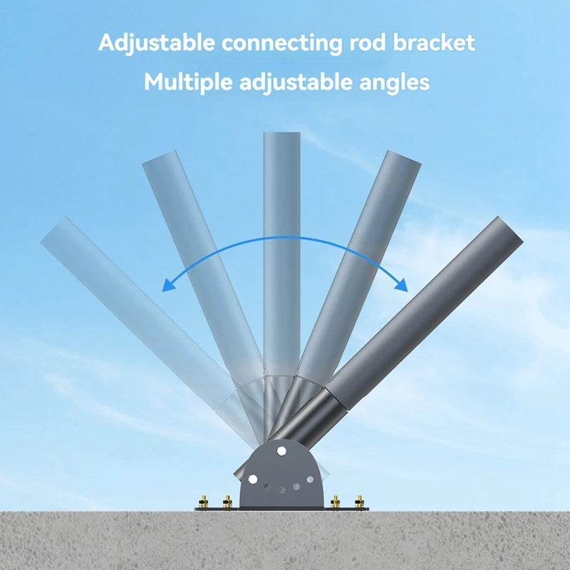 Kit di montaggio regolabile per staffa Eave Starlink V2 Supporto satellitare Pratico kit di montaggio su palo per piatti Internet