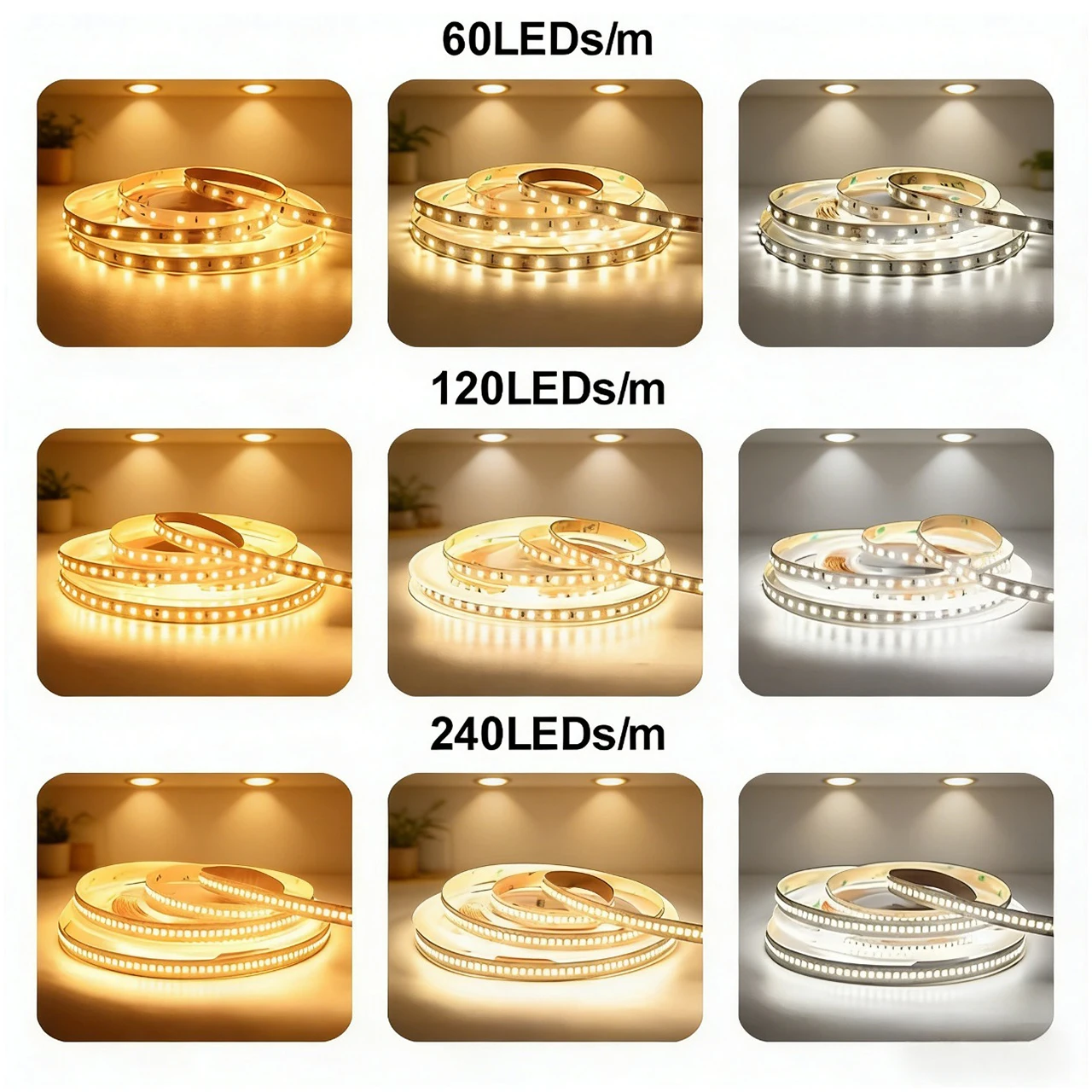 LED Room Light 12V 5V 24V LED Strip Light Ribbon LED 12V 24V 5V SMD 2835 LED Strip cabinet lighting Decor For Room