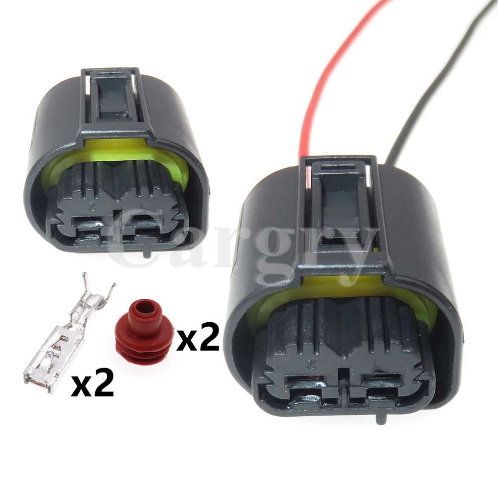 

1 Set 2P 1-968642-1 1-968643-1 8373328-03 AC Assembly Automobile Fog Lights Waterproof Connector Car Horn Cable Harness Plug