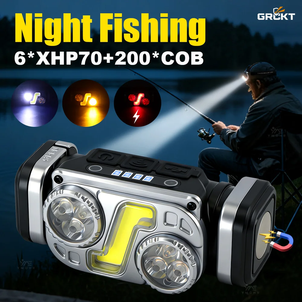 grckt-6-xhp70-farol-de-cabeca-com-luz-quente-lampada-recarregavel-led-frontal-luzes-para-pesca-luz-de-trabalho-externa-impermeavel-12-modos-holofotes-e-luzes-para-camping