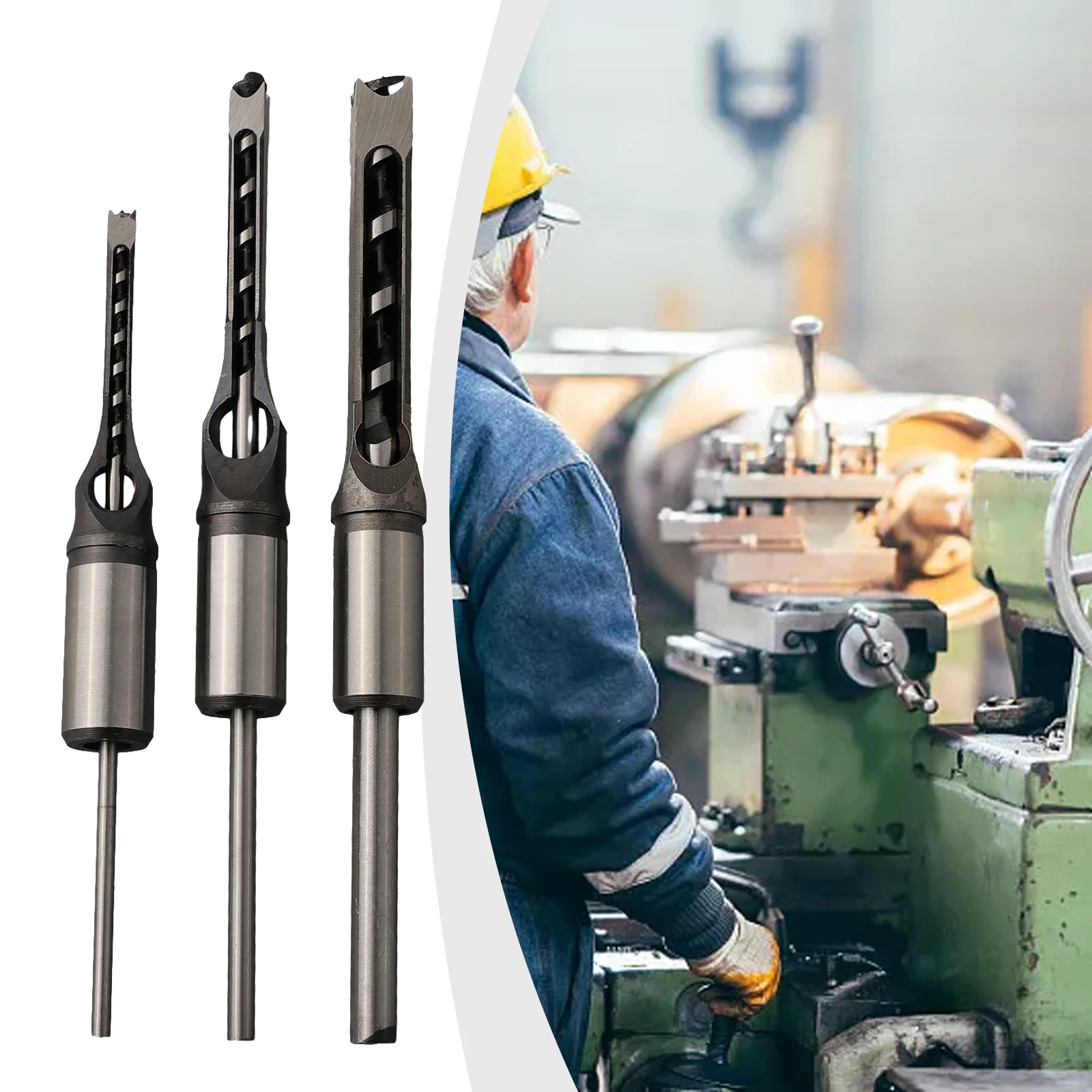 

3 шт. 6-12,5 мм HSS сверло с квадратными отверстиями, деревообрабатывающие сверла, инструменты, шнек, долбежное долото, набор сверл, мебельные квадратные деревообрабатывающие сверла