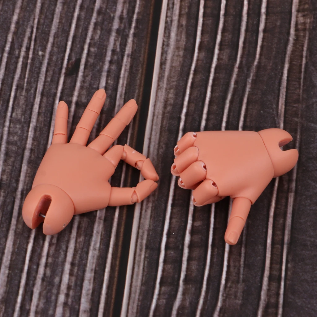 Modelo de manos articuladas masculinas flexibles para muñeca BJD gruesa 1/4, accesorios para café