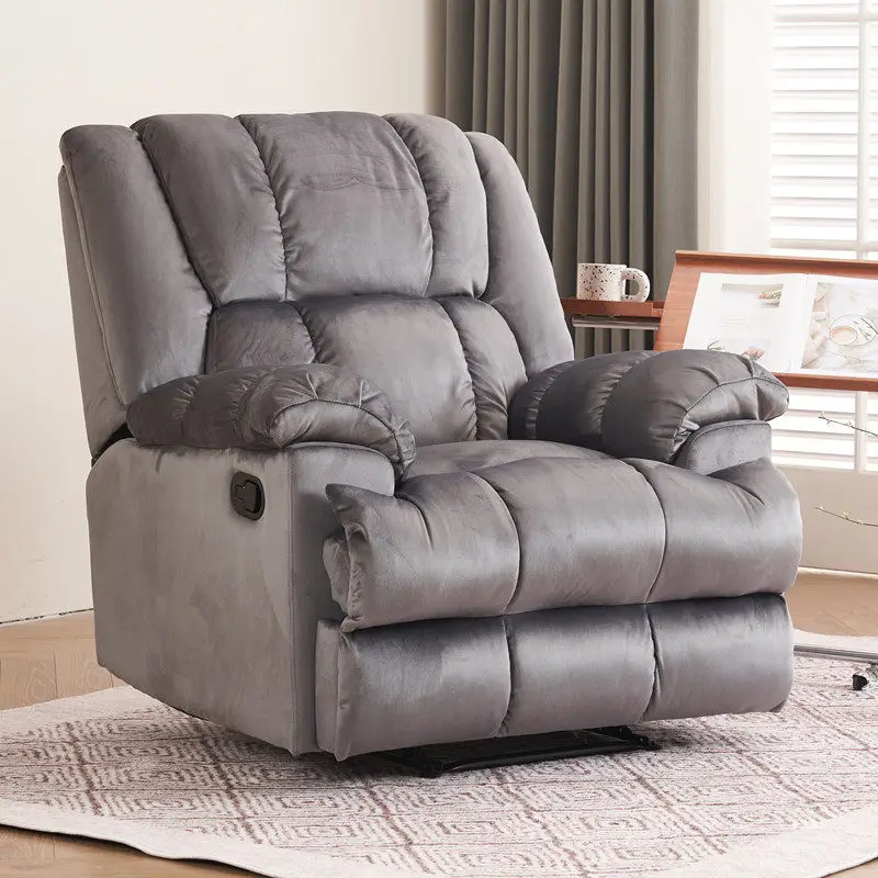 

Gray China Electric Recliner Sofas Cheap Armrest European Quality Living Room Sofas Single Nordic Banken Woonkamer Furniture