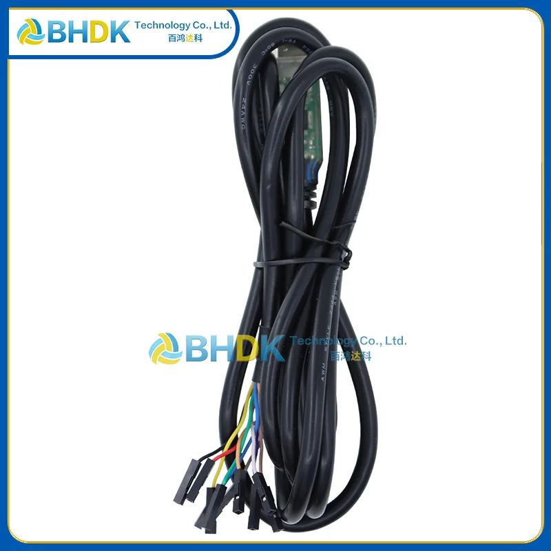 For C232HD‑DDHSP‑0 USB 2.0 Hi‑Speed To UART Converter Cable 3.3V FT232H 1.8M 10‑Core Pigtail Debug Wire
