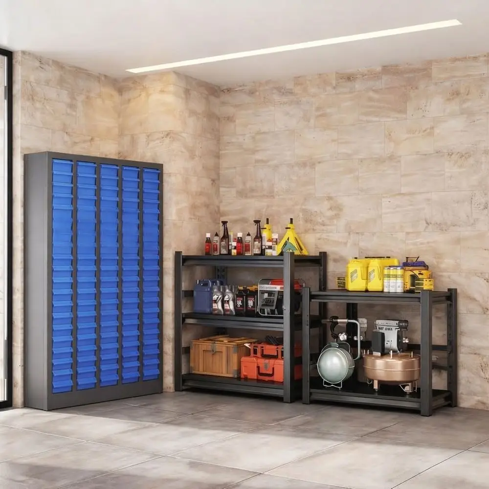 

Heavy-Duty Nut and Bolt Organizer Cabinet with Adjustable Dividers, 920 lbs Capacity, Ideal for Workshops and Garages