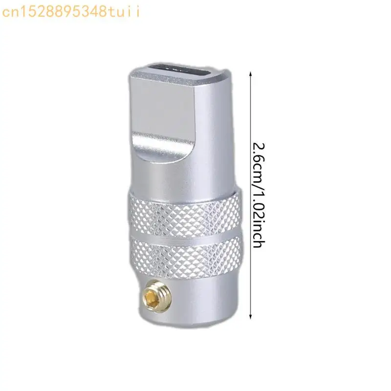Y4QF USB 5pin Soldatura maschio Connettore in alluminio Adattatore in lega in lega per personalizzazione del cavo da 4,0 mm da