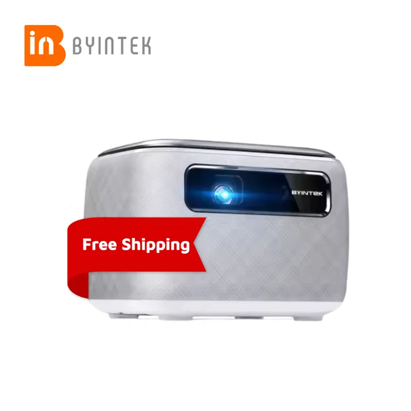 20Year Factory Byintek R20 Pro جهاز عرض أندرويد صغير محمول 4k واي فاي ثلاثية الأبعاد جهاز عرض هولوجرام Dlp جهاز عرض صغير #1