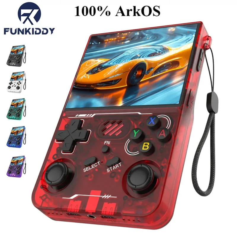 Console di Gioco Portatile Retro 100% ArKOS R36XX Sistema Linux Schermo IPS da 3,5 Pollici 64/128GB/256GB Lettore di Giochi Nuova Versione Aggiornata 2026