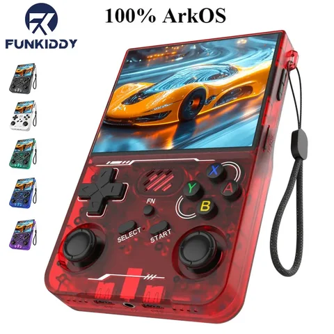 100% ArKOS R36XX Retro Handheld Game Console Linux System 3.5 Inch IPS Screen 64/128GB/256GB Game Player New Updated 2026
