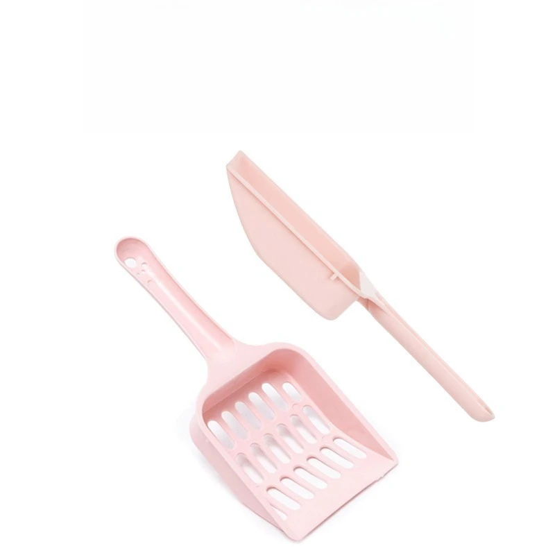 Nordic Plastic Cat Litter Scoop Hole Sifting Kitty Poop Shovel Durable Pet Waste Cleaner Household Cat Litter Cleaning Tool