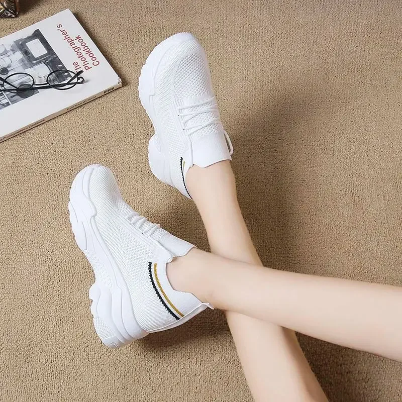 

Летняя женская обувь на высокой платформе, дешевая удобная и элегантная вулканизированная обувь, распродажа, повседневная эстетичная женская обувь