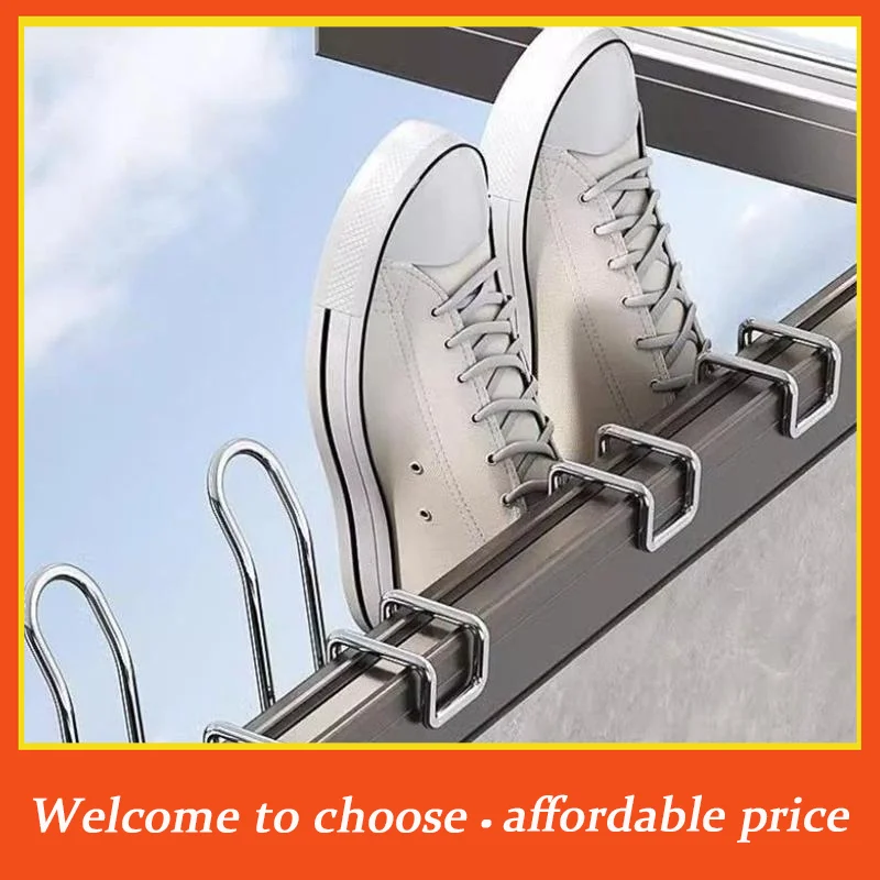 {}2pcs Shoe Rack For Drying Multifunctional Shoes Dryer Hooks Space Saving Drying Shoe Storage Organizer Shelf
