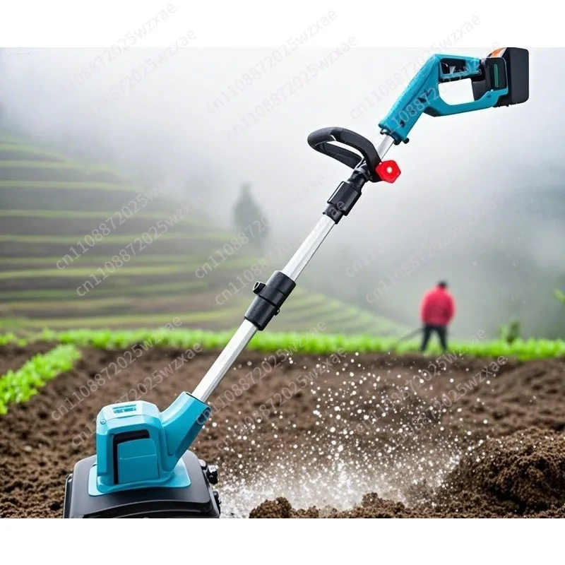 small agricultural loosening micro tiller rotary tiller lawn mowing machine translation soil machine