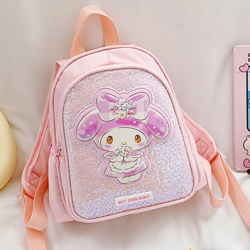 Słodki Hello Kitty Cinnamoroll Anime Kawaii Sanrio plecak typu Crossbody urocza kreskówka Kuromi dziecko tornister piękne prezenty dla dzieci