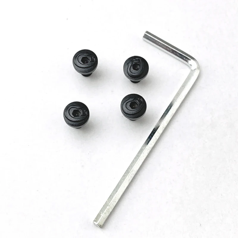 4Pieces 1911 Grips Screws with tool CNC Stainless Steel T8 Plum Screw black 1911 Grips Nail