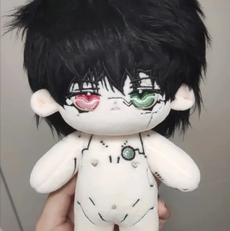

20 см игра аниме свет и ночь Осборн черные волосы милая мягкая плюшевая кукла платье красивая одежда наряд игрушки