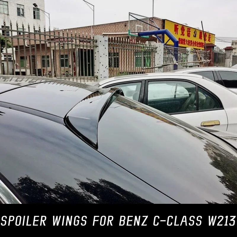 

For 2016-2022 Mercedes Benz E-Class W213 E200 E260 E300 4 Door Sedan Rear Window Roof Spoiler Wings Car Tuning Accessories Part