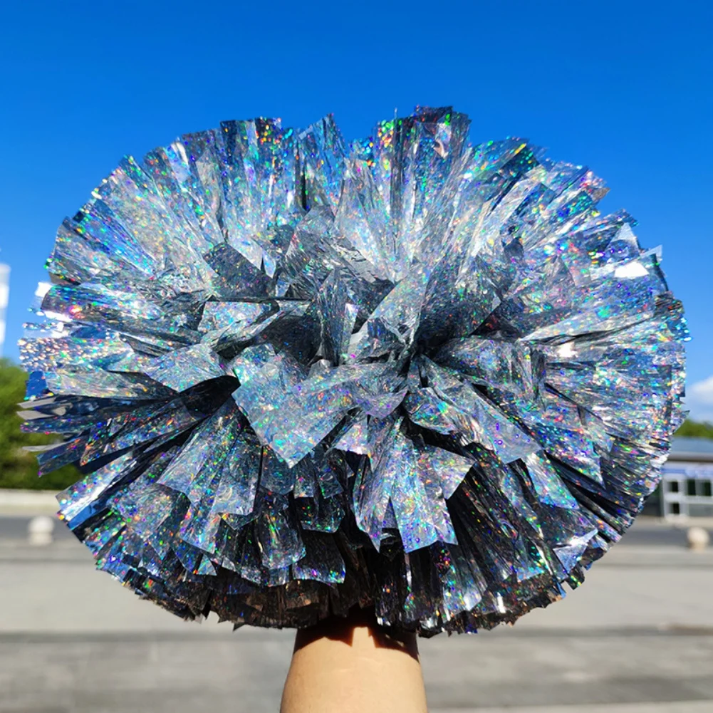 Cheerleading Flower Ball Sparkly Handle Multi-Color Diamond Silver Eco-Friendly Plastic Flower Ball Recycle Refueling Supplies