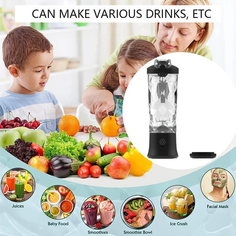 خلاط محمول للمخفوق والعصائر ، خلاط شخصي مع USB قابلة للشحن ، آلة خلط الفاكهة والعصائر ، صفقات عليا ، USB
