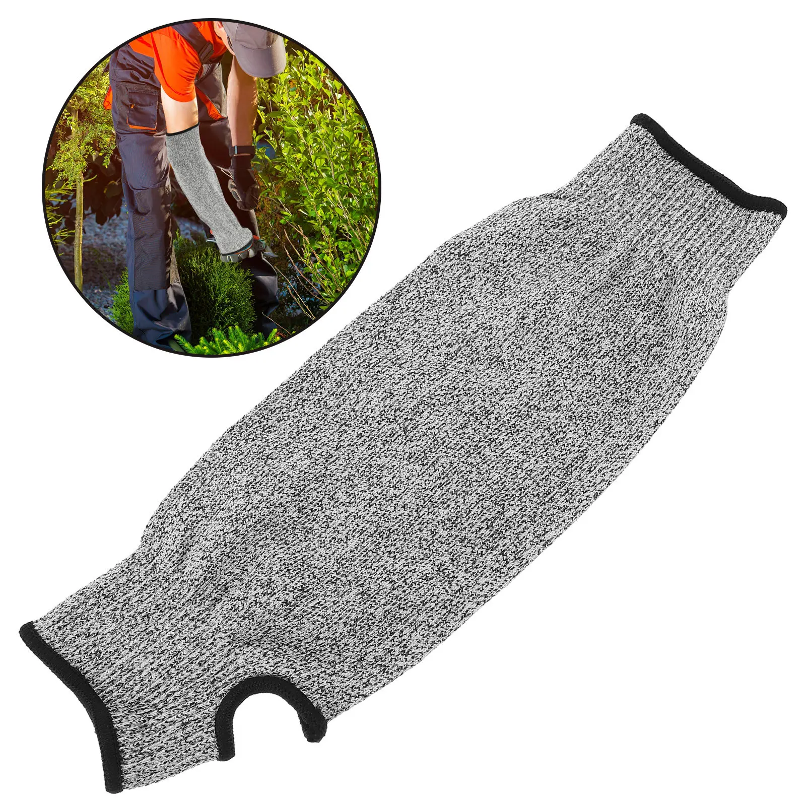 Cut Resistant Arm Sleeve for Men Women One Size Fits All Lightweight Ergonomic Anti Cut Forearm Protection Sleeve Garden