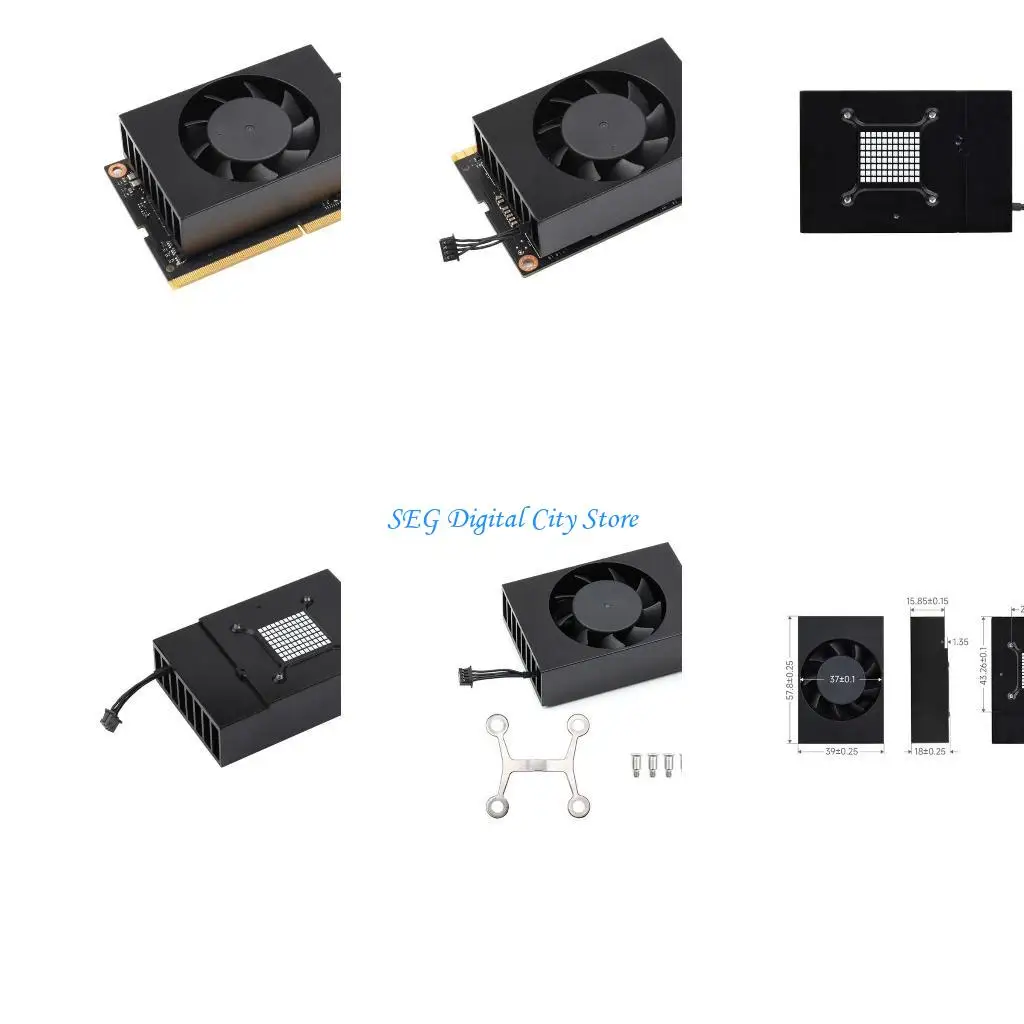 U75B Solución completa gestión térmica para TX2 NX con tornillos y soportes