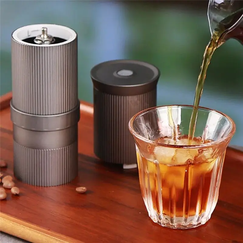 ABVI-Portable Electric Coffee Grinder Compact Stainless Steel Grinding Core Ideal For Travel And Small Kitchens Use