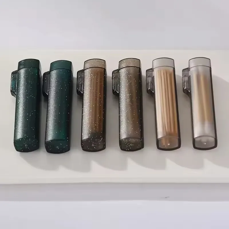 Transparent Mini Storage Box Gadget Simple Small Object Band-aid Classification Finishing Box Portable Toothpick Cotton Swab Box