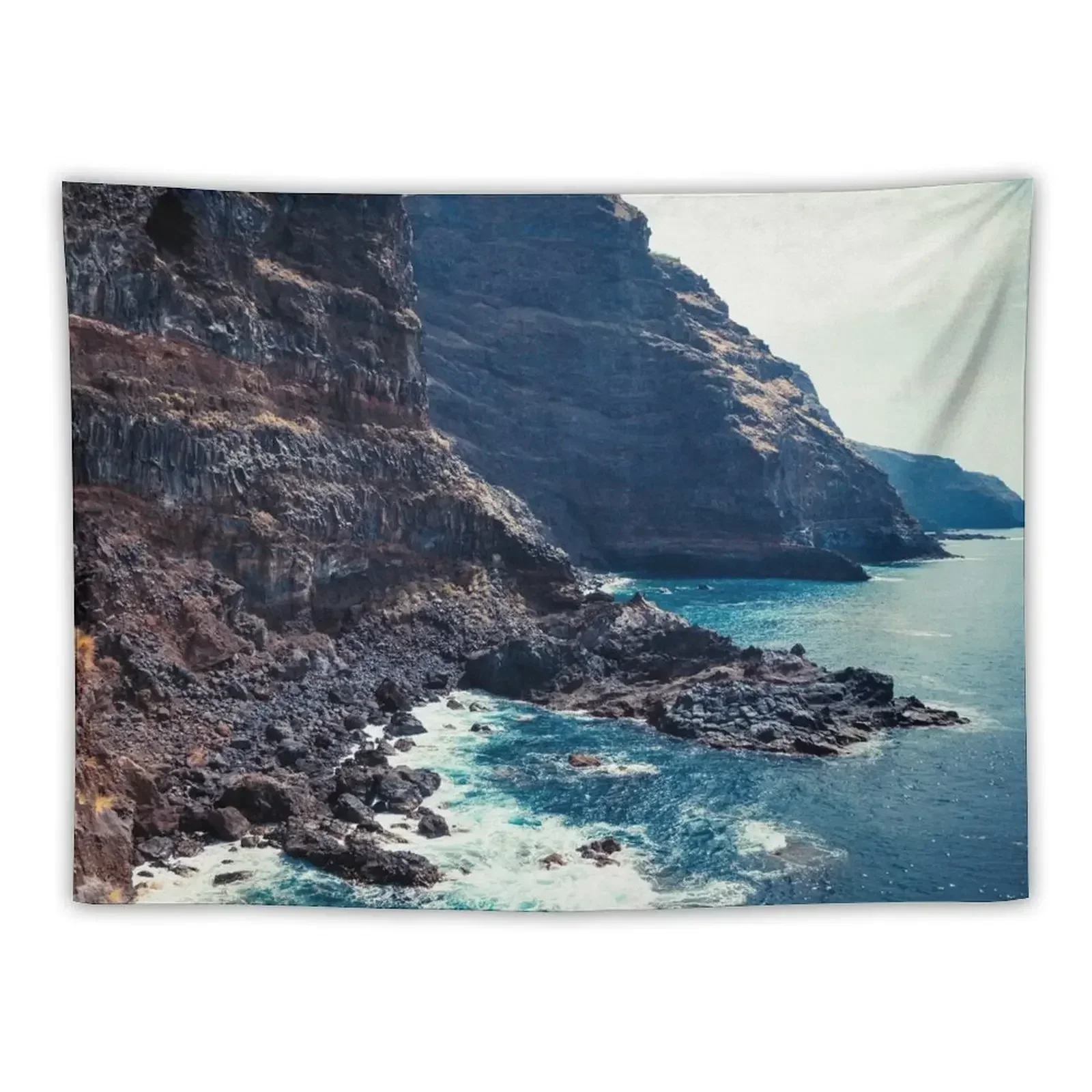 Wild Coast - Tijarafe - La Palma - Canary Islands Tapestry Wall Tapestries Decorations For Room Tapestry