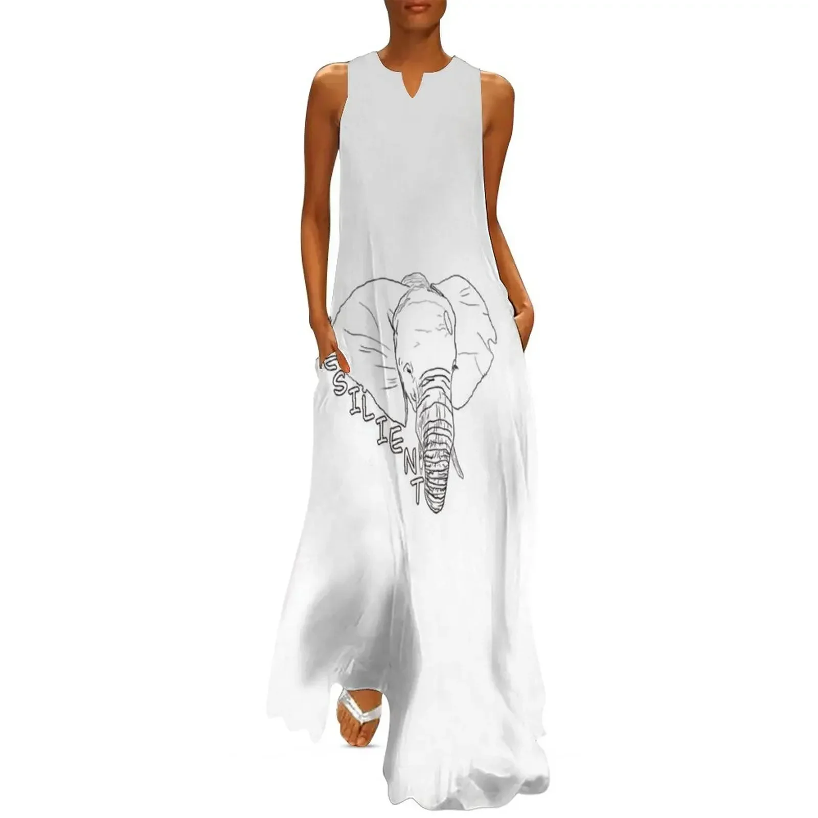 

SIMPLE #11 Long Dress loose women's dress summer dresses for women 2025 chic and elegant evening dress elegant
