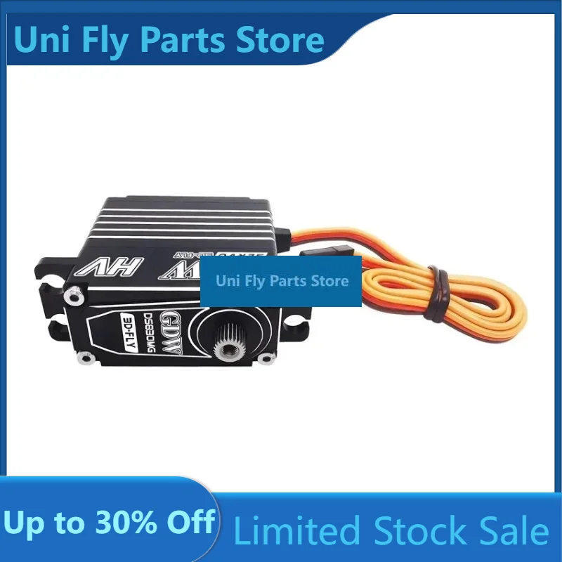 UniFly1pcs for GDW DS830MG 35KG Hi-Torque Full Metal Shell Steel Gear Digital HV Coreless Motor For Car Fixed Wing Turbojet