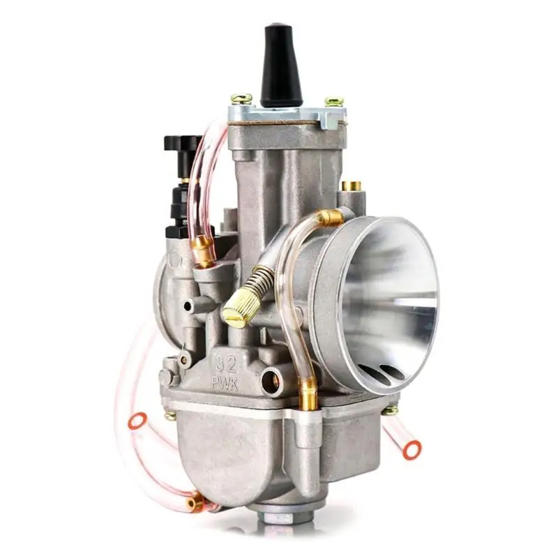 

02DE Универсальный карбюратор для мотоцикла, карбюратор с плоской направляющей, адаптер форсунок 21-34 мм, карбюратор PWK для