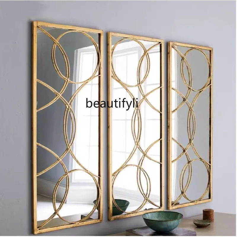 

Mirror wall sticker new large circle living room sofa TV background wall sticker decorative combination mirror wall hanging