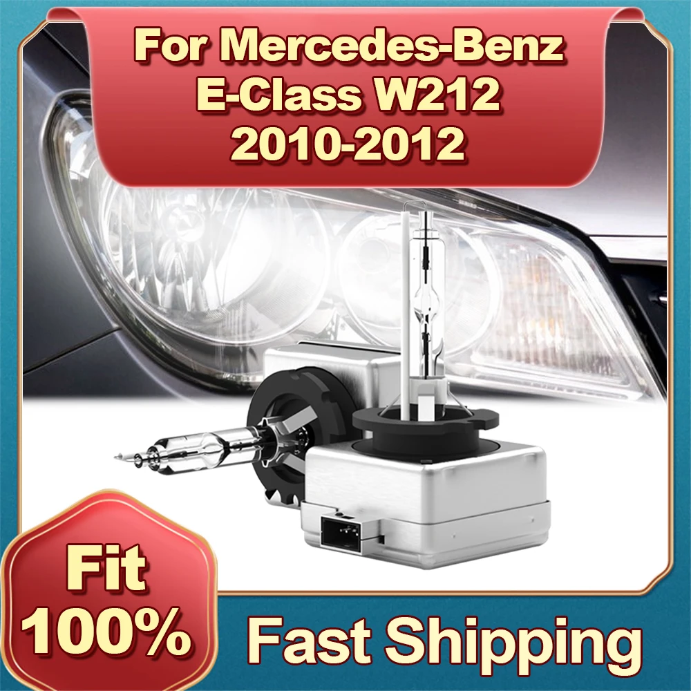 

2Pcs 35W HID Xenon Lamp D1S Car Headlight 6000K Replacement Bulbs For Mercedes-Benz E-Class W212 2010 2011 2012