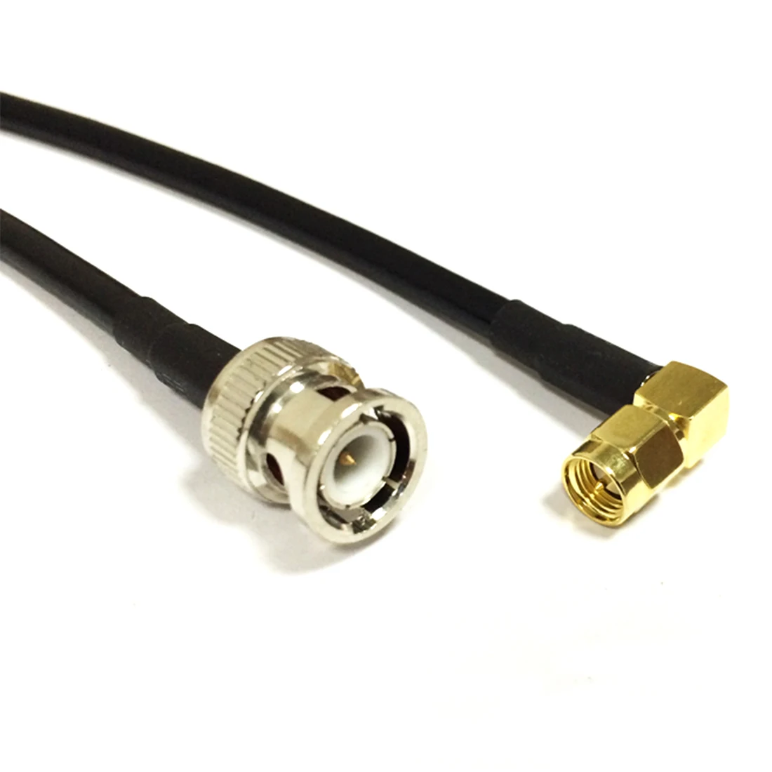 Wireless Patch Lead Cable SMA Male Right Angle to BNC Plug Adapter RG58 50cm/100cm Wholesale New