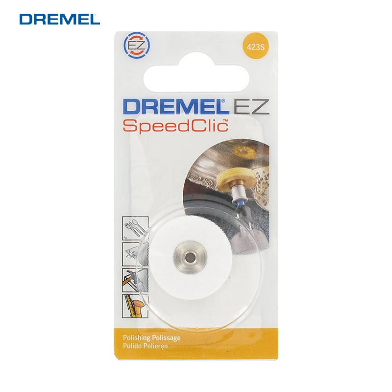 Dremel Ez423 Ez Speedclic Polishing Cloth Wheel 421 Polishing Compound Sanding Utensils Grinding Heads Polishing Wheels