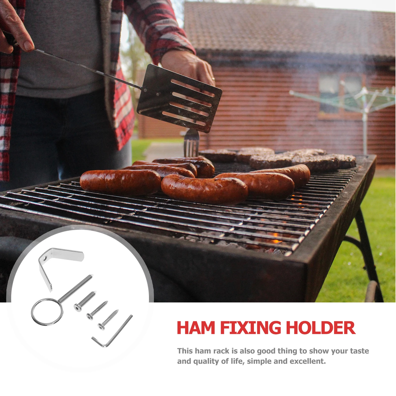 

1Set Premium Iron Ham Storage Rack Stable and Firm Household Ham Fixing Stand Simple Design and Reliable Quality