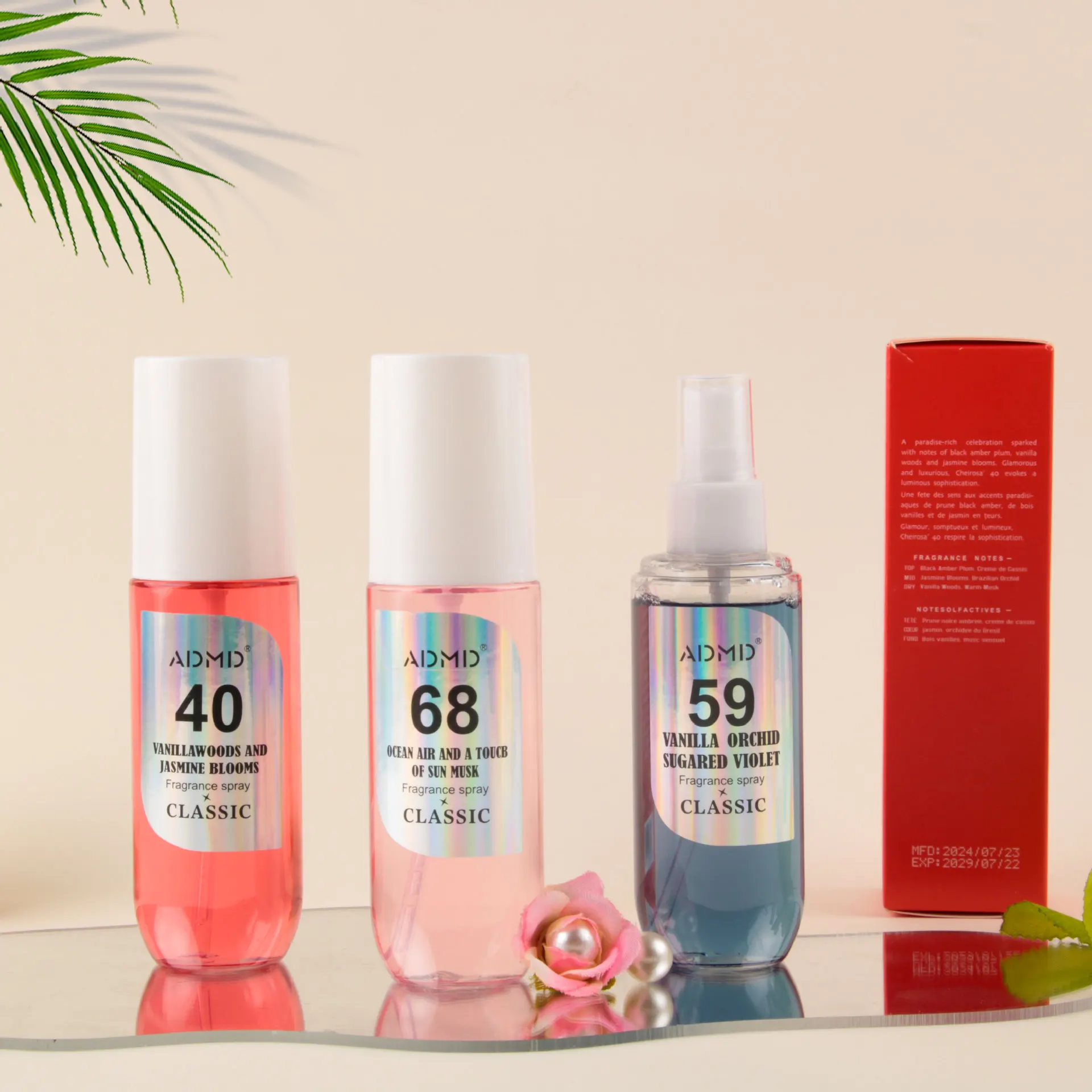 

90ml Floral and fruity Strong Refreshing spray, long-lasting freshness