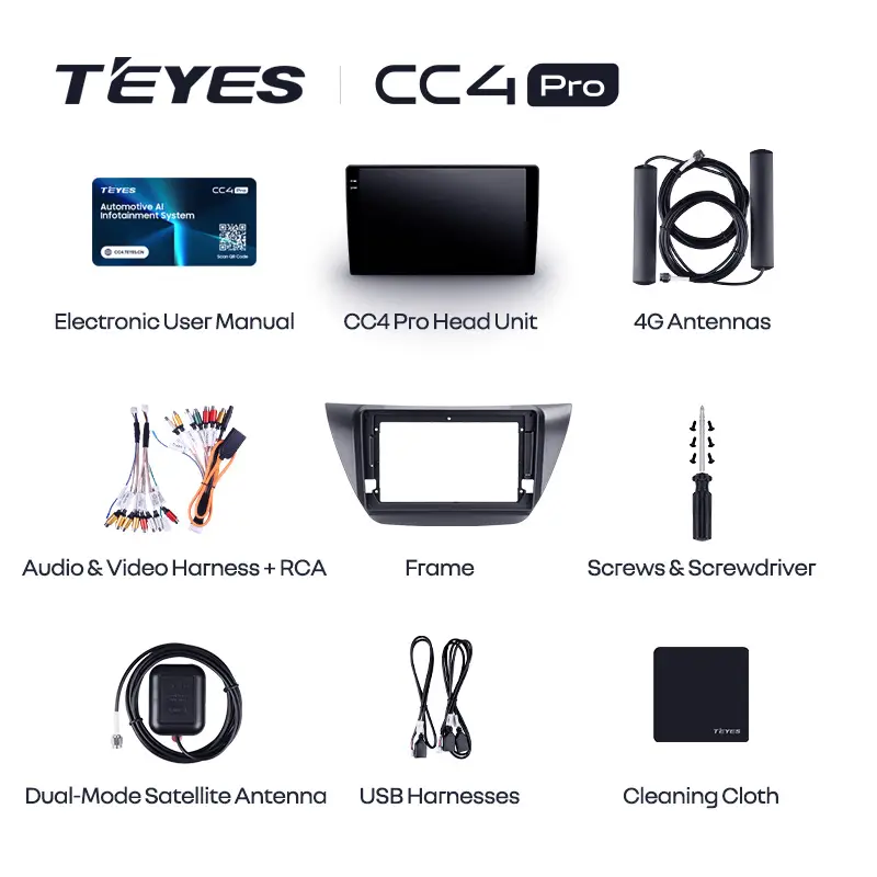 TEYES CC4 PRO For Mitsubishi Lancer 9 CS 2000 - 2010 CarPlay Android Auto Autoradio Car Play Radio Multimedia Stereo - Image 6