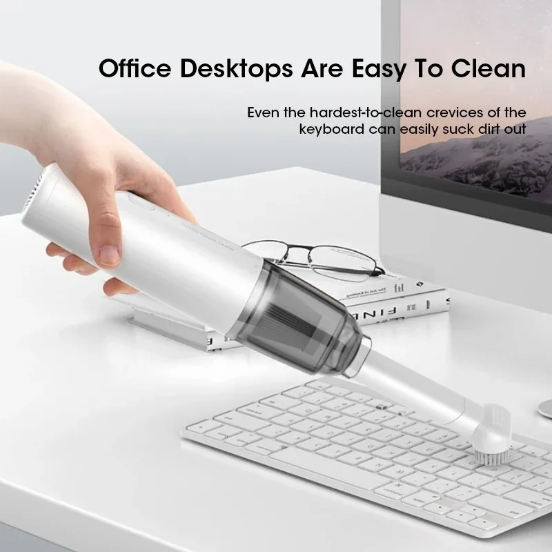 미니 휴대용 자동차 진공 청소기 자동차용 충전식 무선 저소음 다기능 먼지 포수