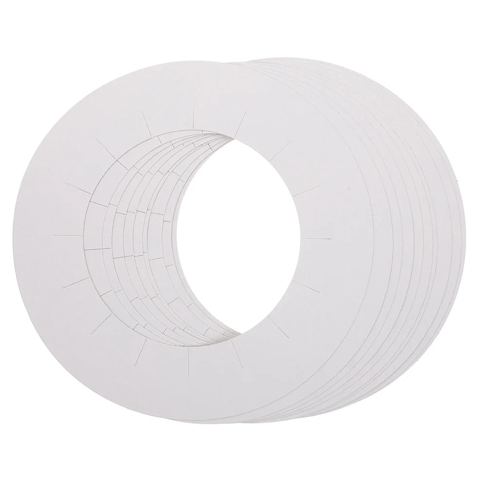 

20 Pcs Wax Machine Anti-fouling Mat Warmer Paper Pads Waxing Disposable Mats White Collars Rings Gaskets for Spill-proof