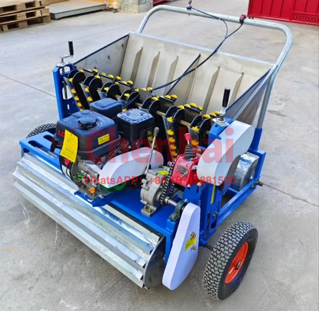 

5 Rows Petrol Garlic Seeder Planter 7 Rows Garlic Seeds Seeding Sowing Machine Equipment for Farm Garlic Planting