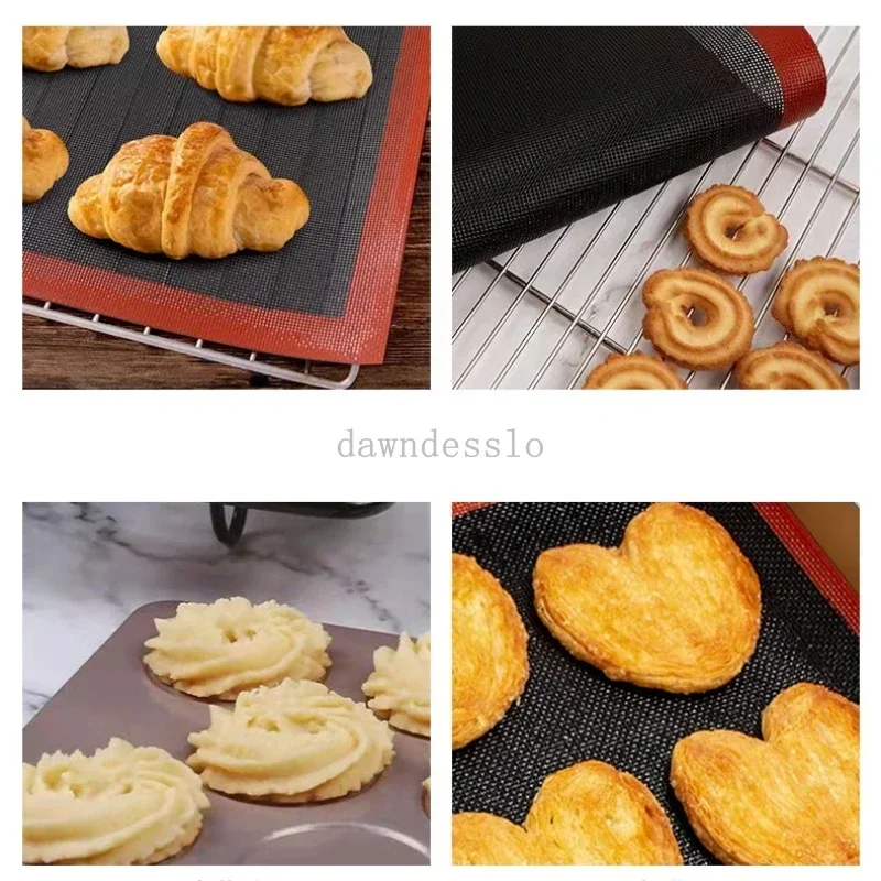 Geperforeerde Siliconen Bakken Mat Non-stick Oven Sheet Liner Bakkerij Gereedschap Gebak Macaron Pad Voor Cookies Keuken Bakvormen Accessoire