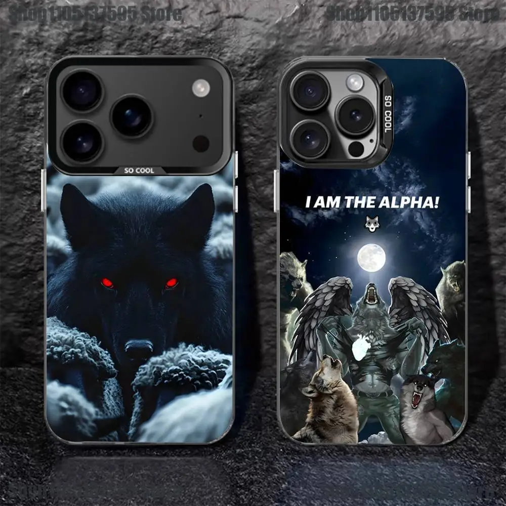 

Alpha Sigma Wolf Phone Case For iPhone 17,16,15,14,13,12,11,Pro,XS,Max,Plus,Mini,SE Black Candy Matte Shockproof Cover