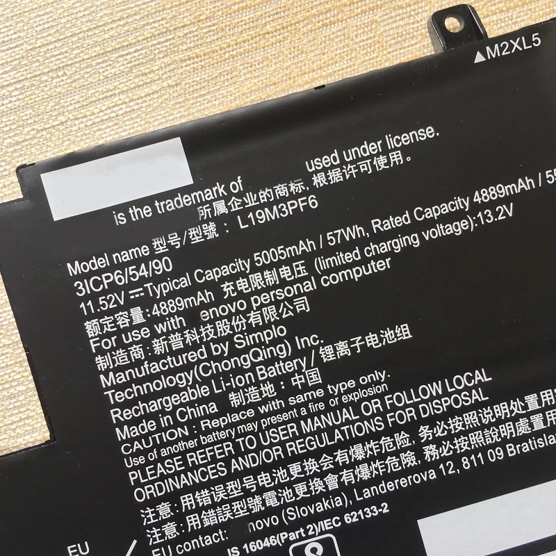 Imagem -03 - Supstone Novo L19m3pf6 L19d3pf3 Bateria para Lenovo Ideapad 515alc05 15are05 15iil05 15itl05 L19c4pf1 L19l3pf2 L19c3pf5 L19l4pf1